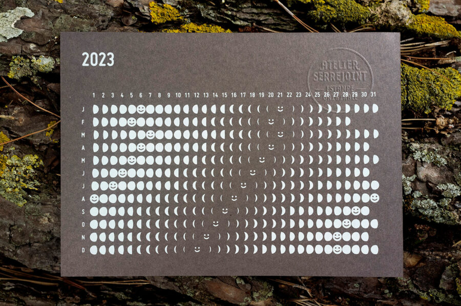 [2023] Calendrier lunaire Taupe Metallic – Atelier SerreJoint